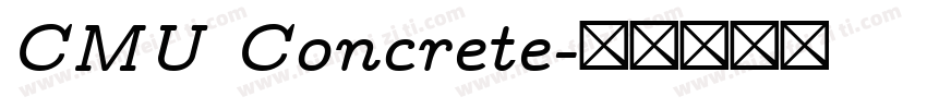 CMU Concrete字体转换